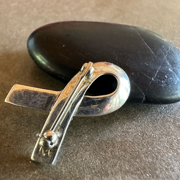 STERLING BREAST CANCER AWARENESS PIN OR PENDANT - Picture 4 of 5